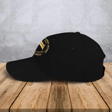 Personalized Netherland Army Retired Custom Rank & Time Black Cap Printed AHVA24902