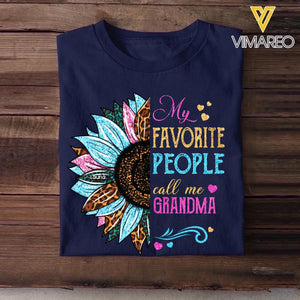 Personalized Grandma Sunflower Tshirt or Sweatshirt Printed QTDT1602