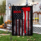 Personalized US Firefighter Garden Flag Printed KVH23975