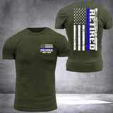 Personalized Thin Blue Line Law Enforcement Sheepdog Custom Your Year Tshirt 2D Printed 23302DNL