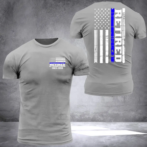 Personalized Thin Blue Line Law Enforcement Sheepdog Custom Your Year Tshirt 2D Printed 23302DNL
