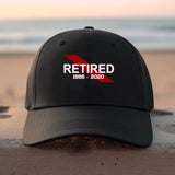 Personalized Firefighter Thin Red Line Retired Black Cap QTLVA981