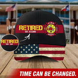 Personalized Retired Firefighter Custom Served Times 3D Cap QTVQ1014