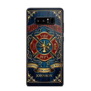 Personalized Fire Dept Radition Dedication Sacrifice Firefighter Custom Name Phonecase Printed QTVQ231046