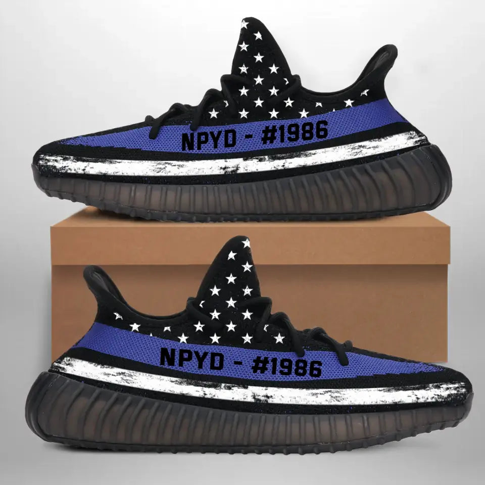 Personalized US Police Department Yeezy Shoes Printed KVH231048