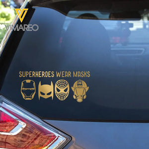 Personalized Superheroes Wear Masks Firefighter Custom Badge Number Decal Printed QTHN231049