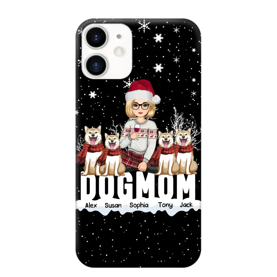 Personalized Dog Mom Girl Xmas Dog Lovers Gift Christmas Gift Phonecase Printed LVA231063