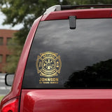 Personalized Firefighter Retired Decal Printed QTKH1181