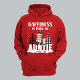 Personalized Happiness Is Being An Auntie Kid Names Christmas Gift Hoodie 2D Printed LVA231144