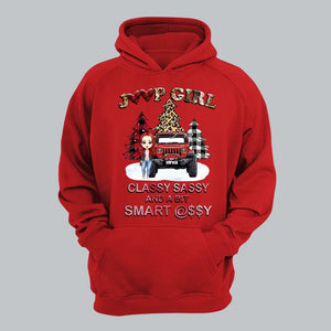 Personalized Jeep Girl Classy Sassy And A Bit Smart Assy Christmas Gift Hoodie 2D Printed HN231248