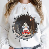 Personalized Grandma Gnome Custom Kid's Name Christmas Gift Sweatshirt Printed VQ231336
