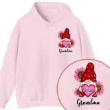 Personalized Grandma Gnome Custom Kid's Name Hoodie 2D Printed VQ231499