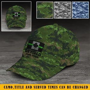 Personalized Canadian Armed Forces Veteran Retired Custom Served Time Cap QTKH1501