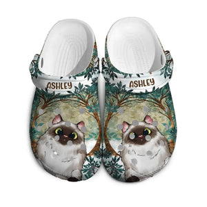 Personalized Cat Cute Cat Lovers Gift Clogs Slipper Shoes Printed LVA2458