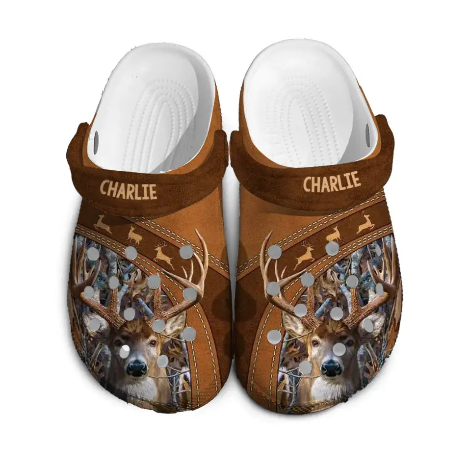Personalized Deer Hunting Clogs Slipper Shoes Printed LVA24136