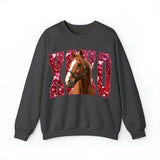 Personalized Upload Your Horse Photo Horse Lovers Gift Xoxo Valentine's Day Gift Sweatshirt or Hoodie Printed VQ24160