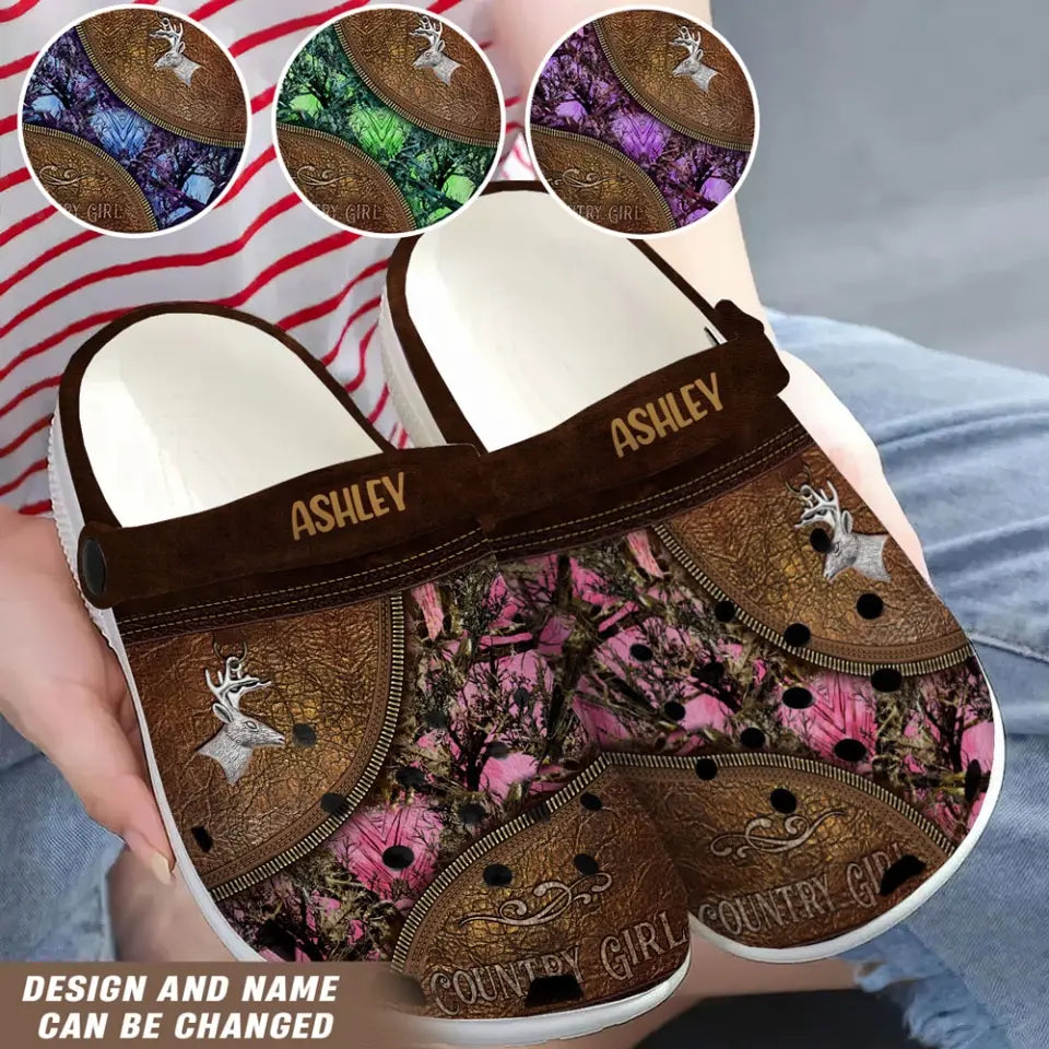 Personalized Deer Hunting Clogs Slipper Shoes Printed HN24183