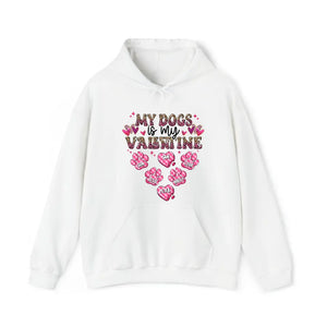 Personalized My Dogs Is My Valentine Dog Lovers Gift Valentine's Day Gift Sweatshirt or Hoodie Printed LVA24215