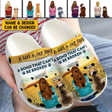 Personalized A Girl & Her Dog Clog Slipper Shoes Printed LVA24299