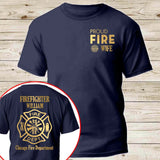Personalized Firefighter Family Gift Fire Wife Fire Mom Fire Dad T-shirt Printed QTHN24391