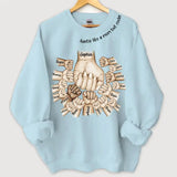 Personalized Auntie Like A Mom But Cooler Hands with Kid Names Sweatshirt Printed VQ24402
