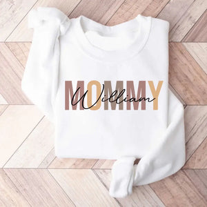 Personalized Auntie Mommy Gift Custom Name Sweatshirt Printed HN24504