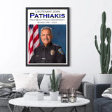 Personalized Upload Your Photo Retired Police Custom Department, Name & Time Gift For Police For Dad Wooden Frame Printed QTKVH24529