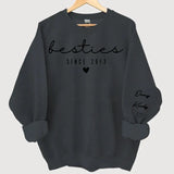 Personalized Bestie Custom Name Best Friend Gift Sweatshirt Printed LVA24507