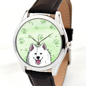 Personalized Dog Cute Dog Lovers Gift Women Watch Leather Band Printed HN24571