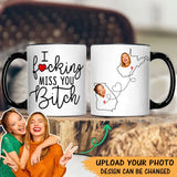 Personalized I Fucking Miss You Bitch Map States Besties & Couple Gift Accent Mug Printed HN24605