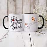 Personalized I Fucking Miss You Bitch Map States Besties & Couple Gift Accent Mug Printed HN24605