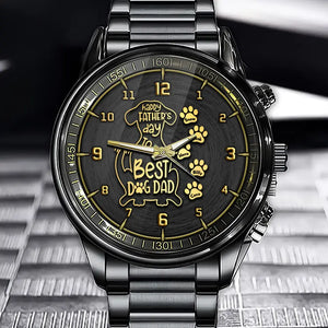 Personalized Dog Dad Happy Father's Day Gift Watch 24643VQ