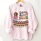 Personalized Cool Auntie Club Cute Chibi With Kids Sweatshirt 24641HN