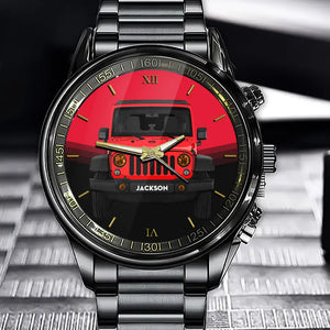 Personalized Jeep Car & Name Watch Printed KH24557