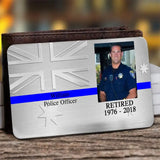 Personalized Upload Your Photo Retired Australian Police Officer Aluminum Wallet Card Printed QTVQ24499