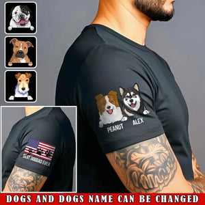 Personalized Best Dogdad Ever Dog Lovers Gift T-shirt Printed LVA24788
