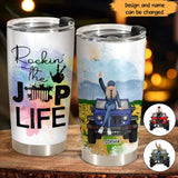 Personalized Rockin The Jeep Girl Life Tumbler Printed 24807HN