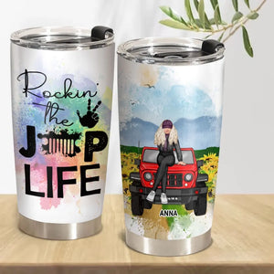 Personalized Rockin The Jeep Girl Life Tumbler Printed 24807HN