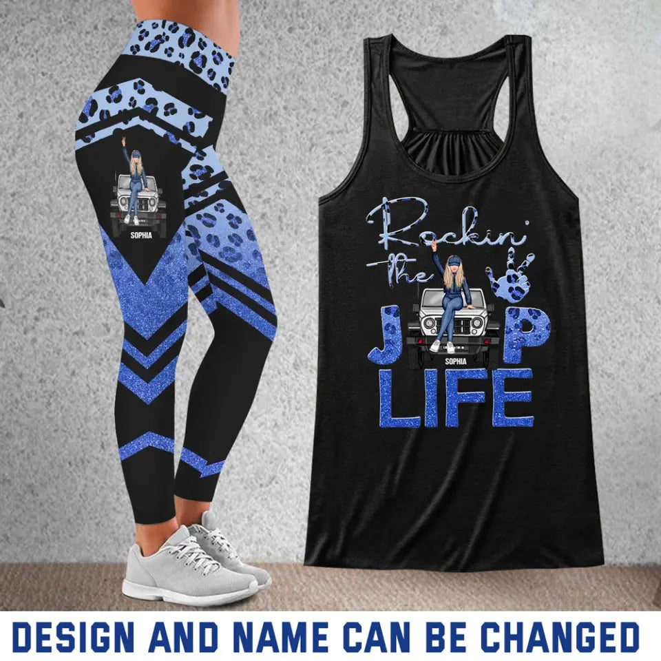 Personalized Jeep Girl Rockin The Jeep Life Legging Printed HN24900