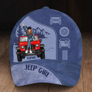 Personalized Jeep Girl Rock'in The Jeep Life Cap Printed HN24927
