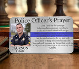 Personalized Upload Your Photo Police Officer's Prayer Custom Name & ID Aluminum Wallet Card Printed QTKH24938