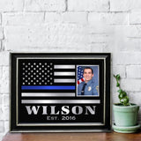 Personalized Upload Your Photo US Police  Custom Name & Time Poster Printed QTVA24942