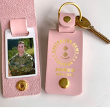 Personalized Upload Your Australian Veteran Photo Australian Army Custom Rank & Name Leather Keychain Printed KVH24944