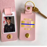 Personalized Upload Your Canadian Police Photo Retired Canadian Police Custom ID Leather Keychain Printed KVH24950