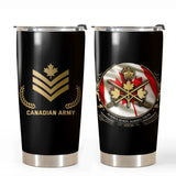 Personalized Canadian Army Rank Gold Always Ready Always There Tumbler Printed AHVQ241088