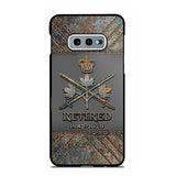 Personalized Retired Canadian Army Logo Custom Service Time Phonecase Printed VQ241086