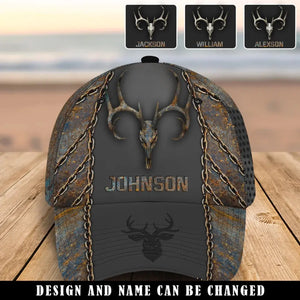 Personalized Deer Hunting Custom Name Cap 3D Printed QTVQ241093