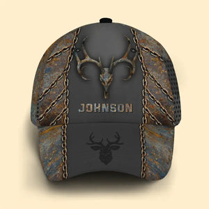 Personalized Deer Hunting Custom Name Cap 3D Printed QTVQ241093