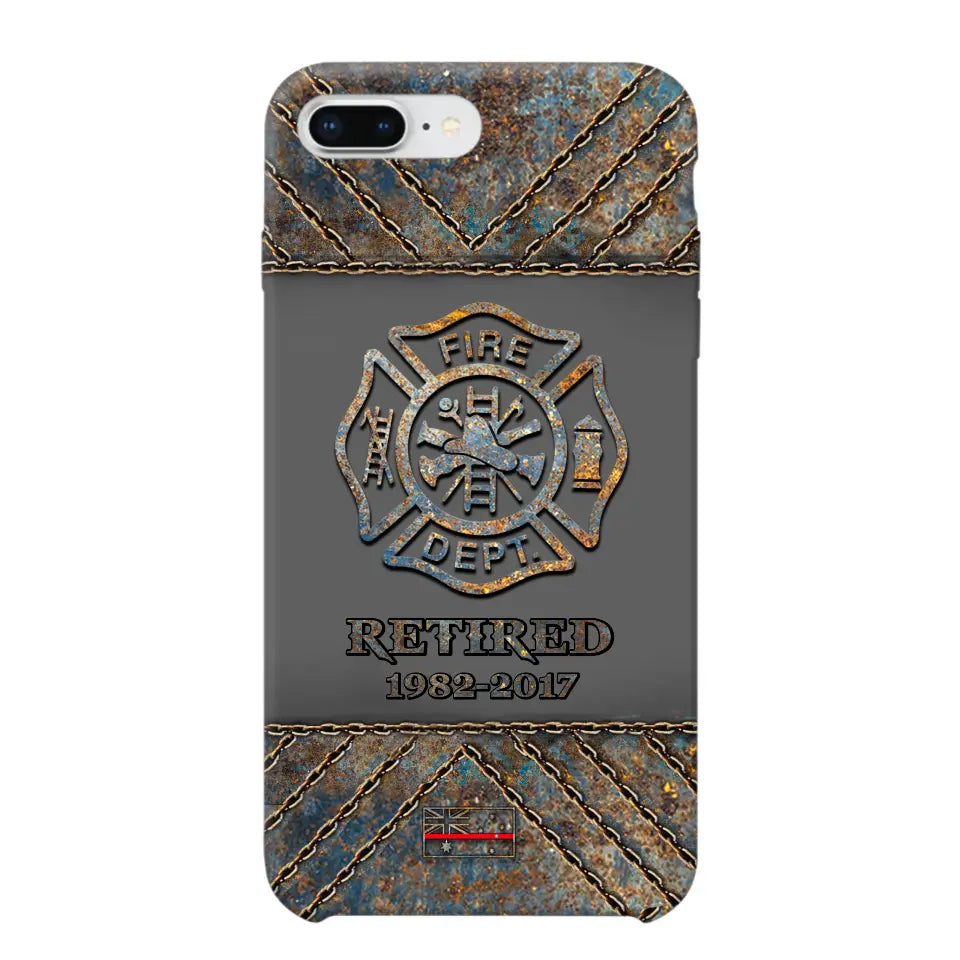 Personalized Australian Firefighter Custom Time Phonecase Printed QTKH241100