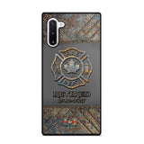 Personalized Retired Canadian Firefighter Custom Service Time Phonecase Printed QTKH241100